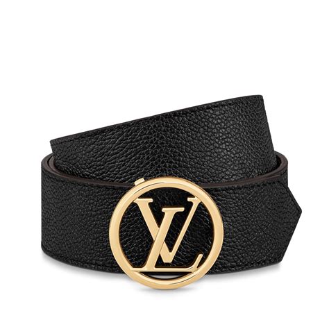 lv signature belt|LV Circle 35mm Reversible Belt .